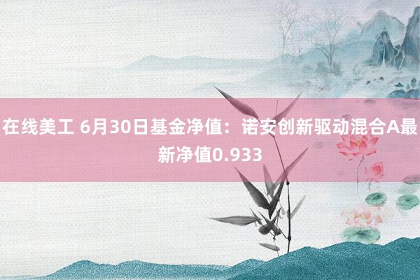 在线美工 6月30日基金净值：诺安创新驱动混合A最新净值0.933