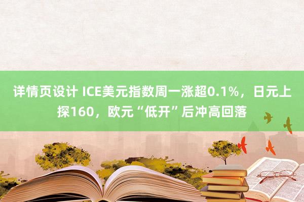 详情页设计 ICE美元指数周一涨超0.1%，日元上探160，欧元“低开”后冲高回落